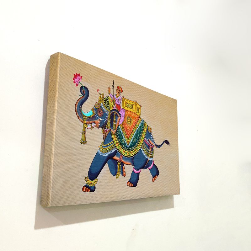 Elephant Modern Art Canvas With The Indian Touch