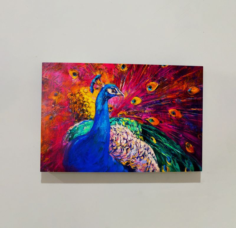 Beautiful Peacock Modern Art Canvas For The Home Decor