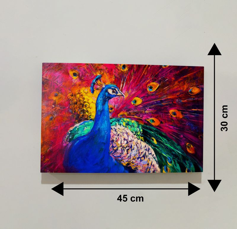 Beautiful Peacock Modern Art Canvas For The Home Decor