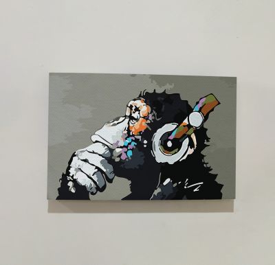 Gorilla Head Modern Art Canvas For The Home Decor