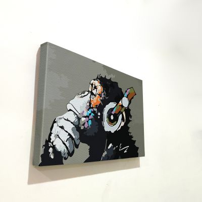 Gorilla Head Modern Art Canvas For The Home Decor