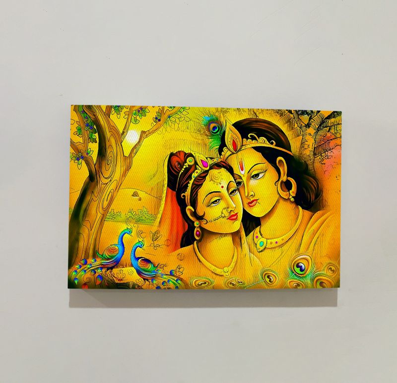 Radha Krishna Ji Modern Art Canvas For The Home Decoration