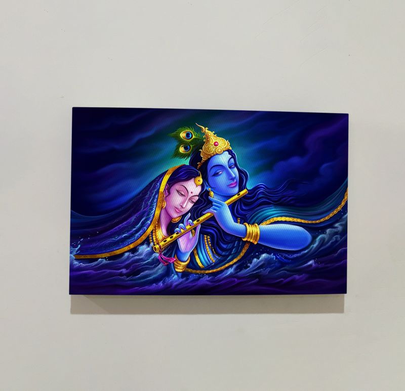 Radha & Krishna Ji Modern Art Canvas For The Home Decoration