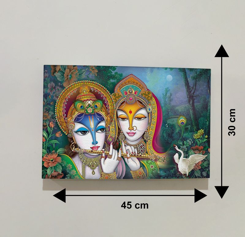 Radha Ji & Krishna Ji Modern Art Canvas For The Home Decoration