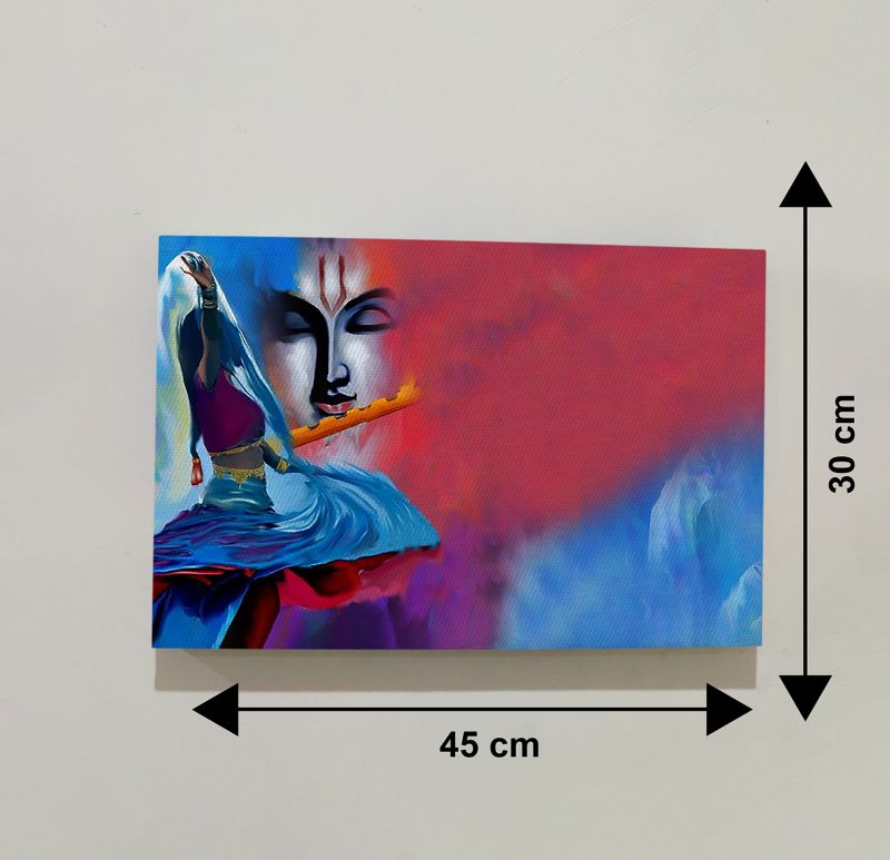 Lord Krishna Ji Modern Art Canvas For The Decorations