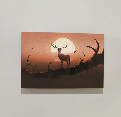 Deer Modern Art Canvas For The Decorations