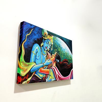 Radha Krishna Ji Modern art Canvas For The Decorations