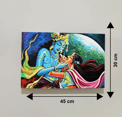 Radha Krishna Ji Modern art Canvas For The Decorations