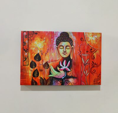 Lord Buddha Modern Art Canvas For The Decorations