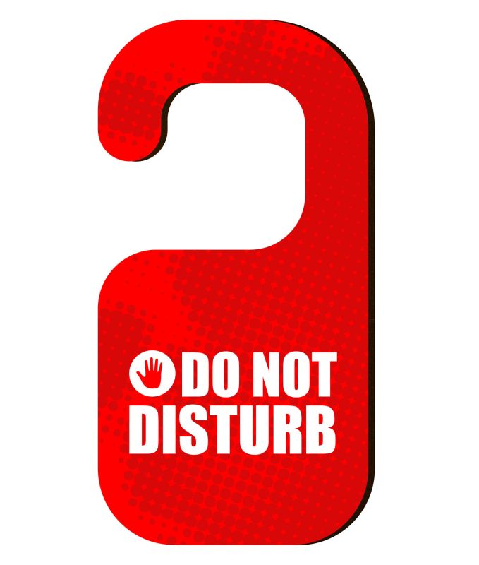 Do Not Disturb Hanging Sign (Sublimation Print)