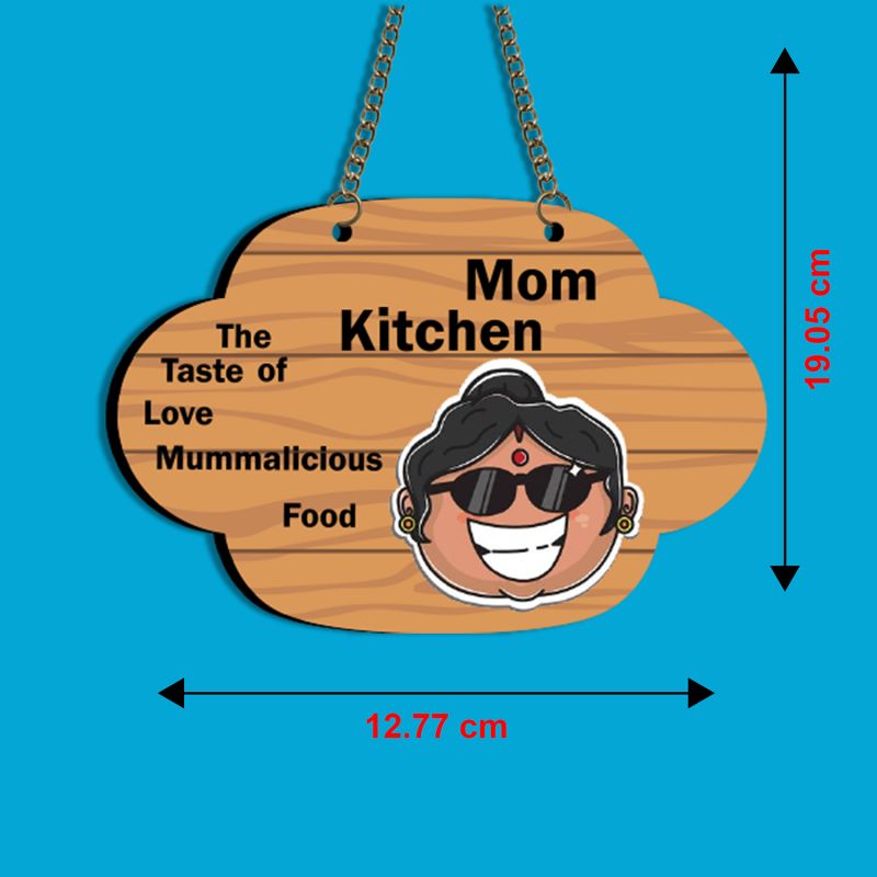 Mom's Kitchen MDF Wooden Wall Hanging