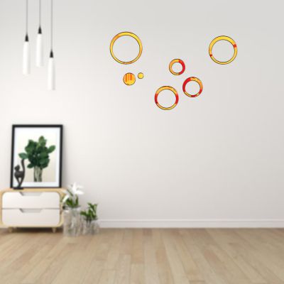 Circle Shape Mirrior Stickers For The Decoration