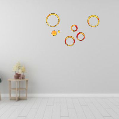 Circle Shape Mirrior Stickers For The Decoration