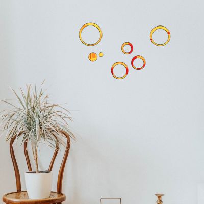 Circle Shape Mirrior Stickers For The Decoration