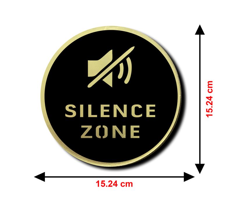 Silence Zone Sign Board