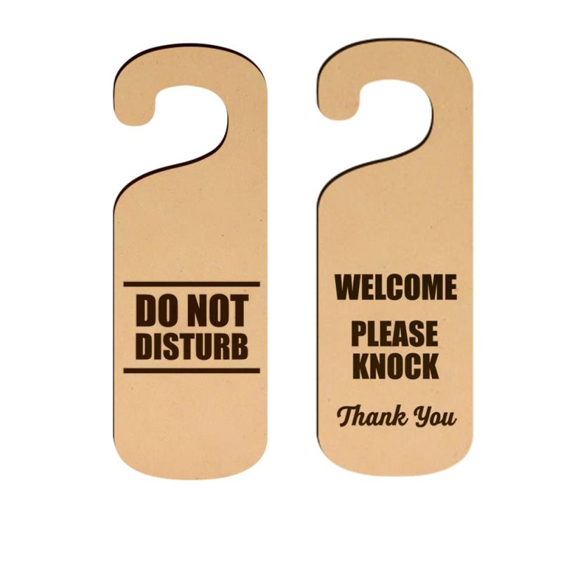 Do Not Disturb Wooden Sign Board