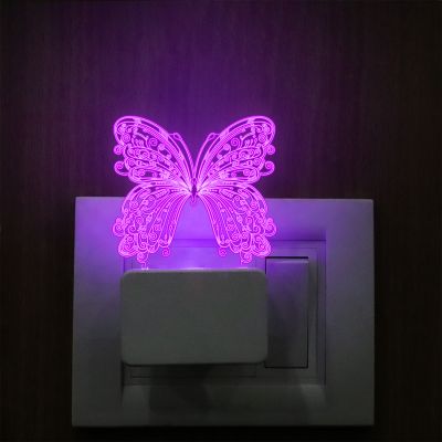 Butterfly Plug In Night Lamp