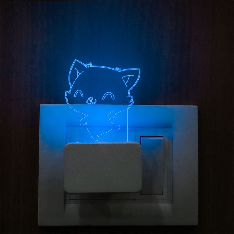 Cute Cat Plug In Night Lamp