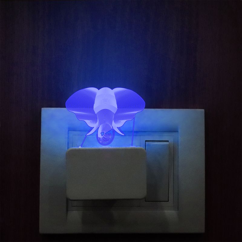 Elephant Plug In Night Lamp