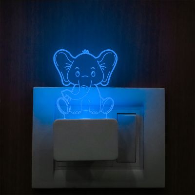 Baby Elephant Plug In Night Lamp