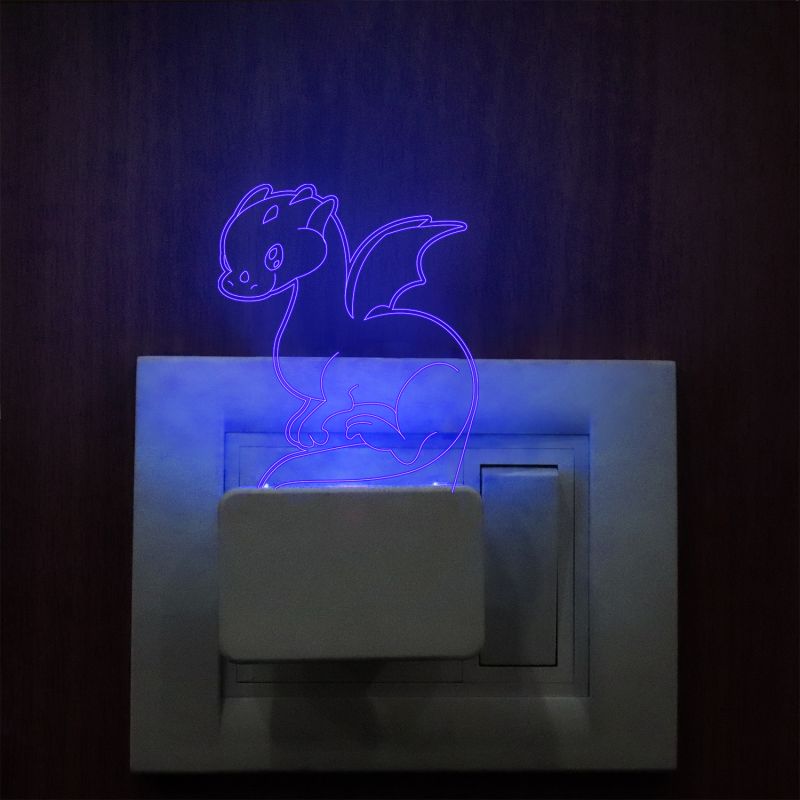 Cute Dragon Plug In Night Lamp