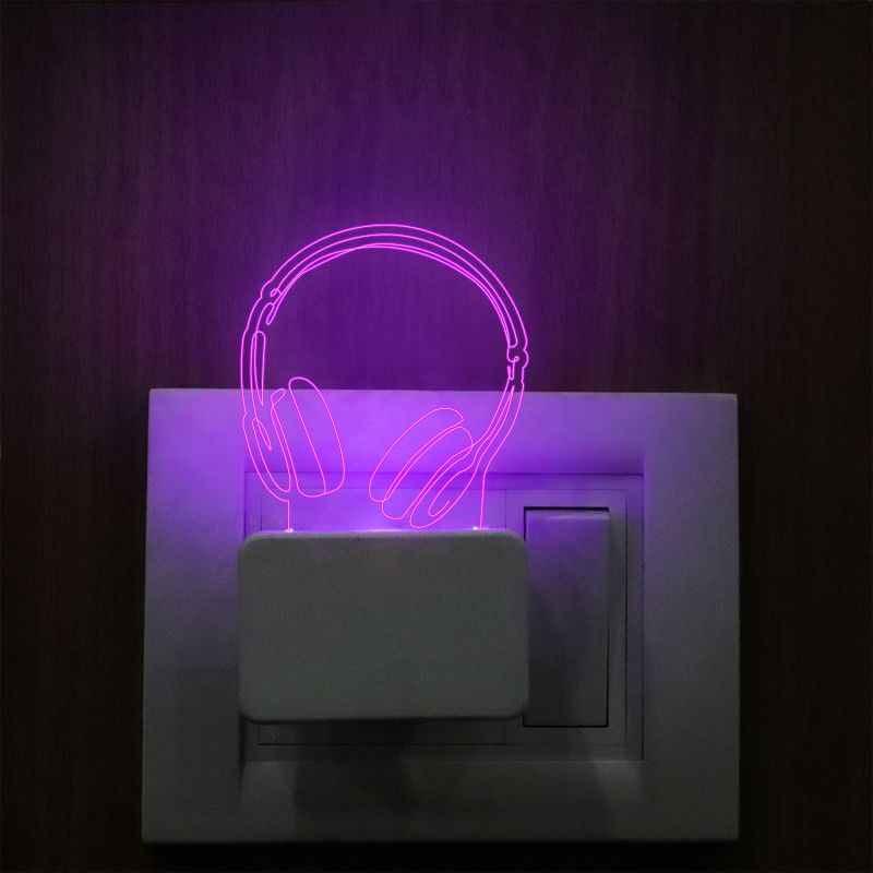 Headphone Plug In Night Lamp