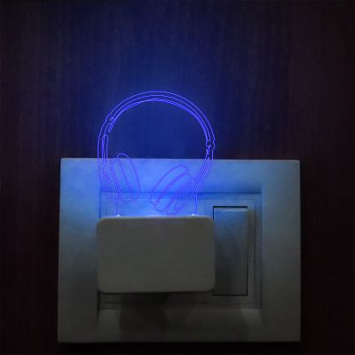 Headphone Plug In Night Lamp