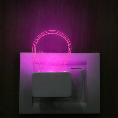 Headphone Plug In Night Lamp