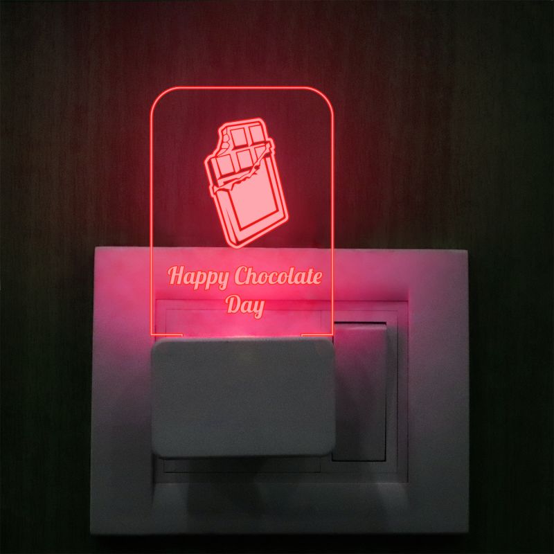 Happy Chocolate Day Plug In Night Lamp