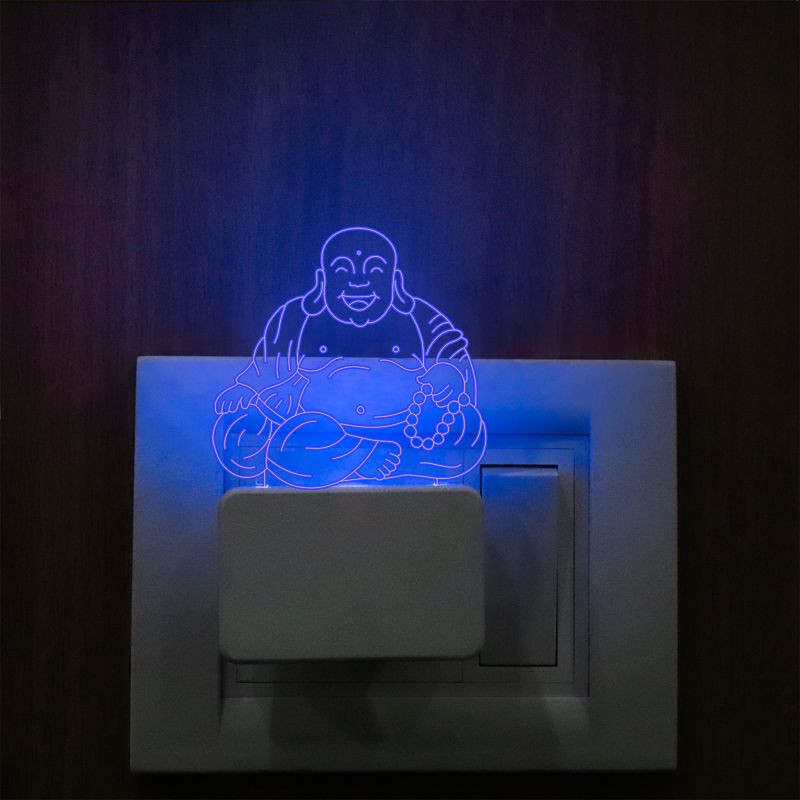 Laughing Buddha Plug In Night Lamp