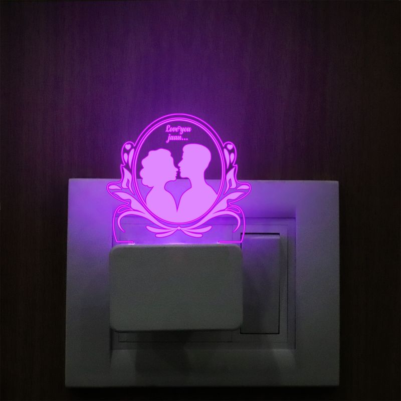 Kissing Couple Plug In Night Lamp