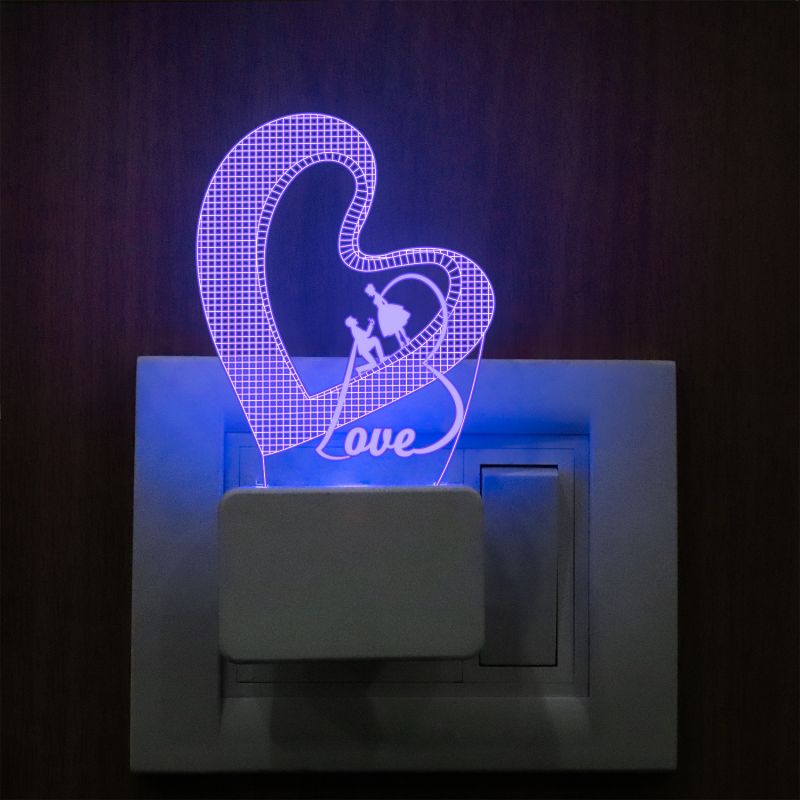 Love Text Plug In Night Lamp