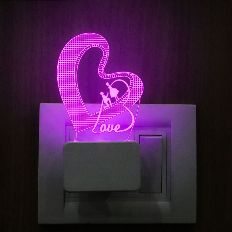 Love Text Plug In Night Lamp