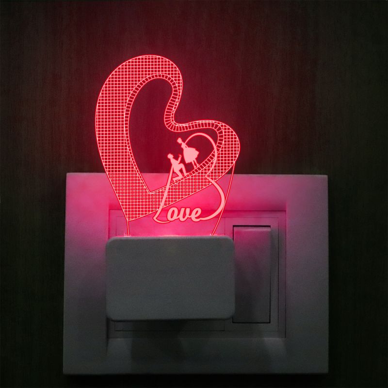 Love Text Plug In Night Lamp