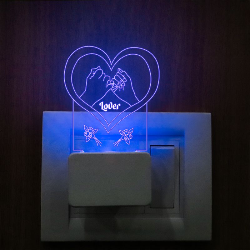 Lover Text Plug In Night Lamp