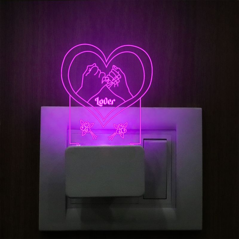 Lover Text Plug In Night Lamp