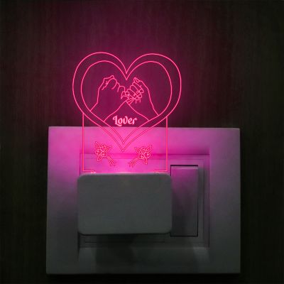 Lover Text Plug In Night Lamp