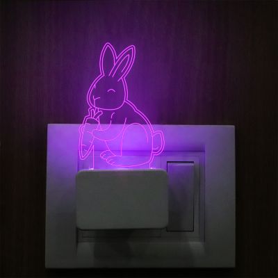 Rabbit Plug In Night Lamp