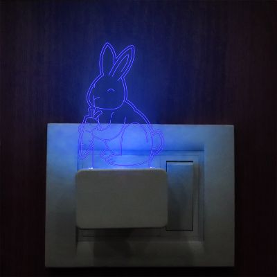 Rabbit Plug In Night Lamp