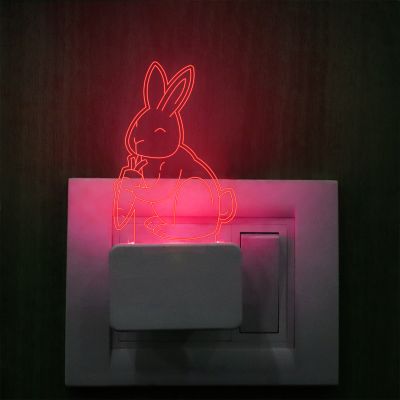 Rabbit Plug In Night Lamp