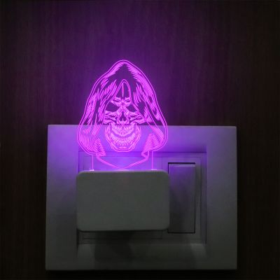 Skull Plug In Night Lamp