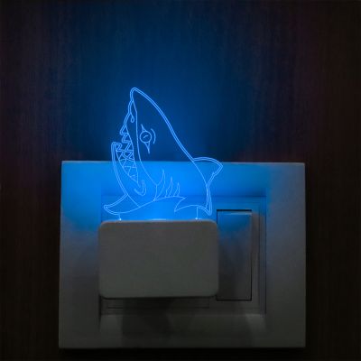 Shark Head Plug In Night Lamp