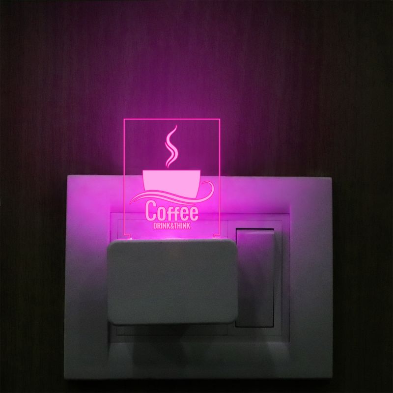 Coffee Plug In Night Lamp