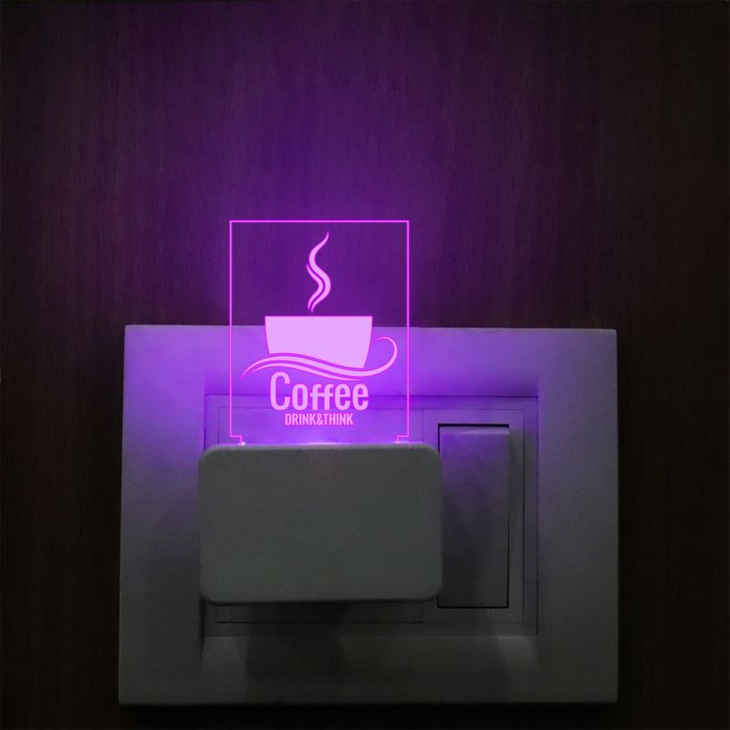 Coffee Plug In Night Lamp