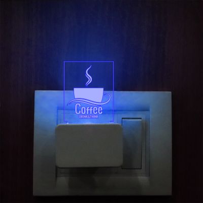 Coffee Plug In Night Lamp