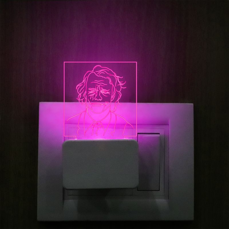 Joker Face Plug In Night Lamp