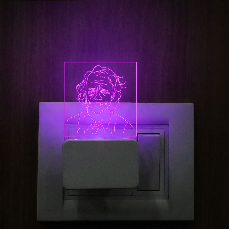 Joker Face Plug In Night Lamp