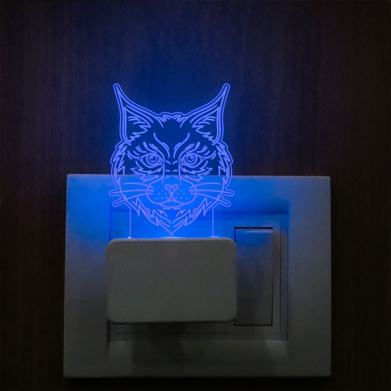 Cat Face Plug In Night Lamp