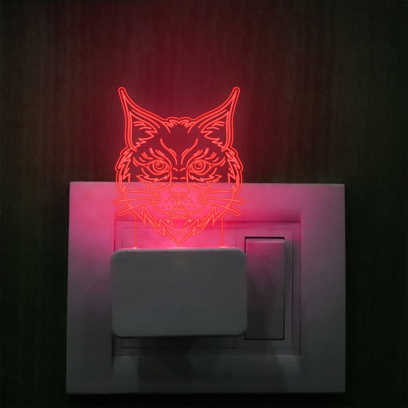 Cat Face Plug In Night Lamp