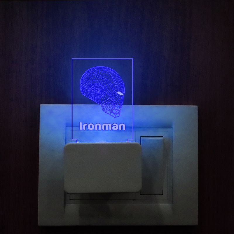 Ironman Head Plug In Night Lamp